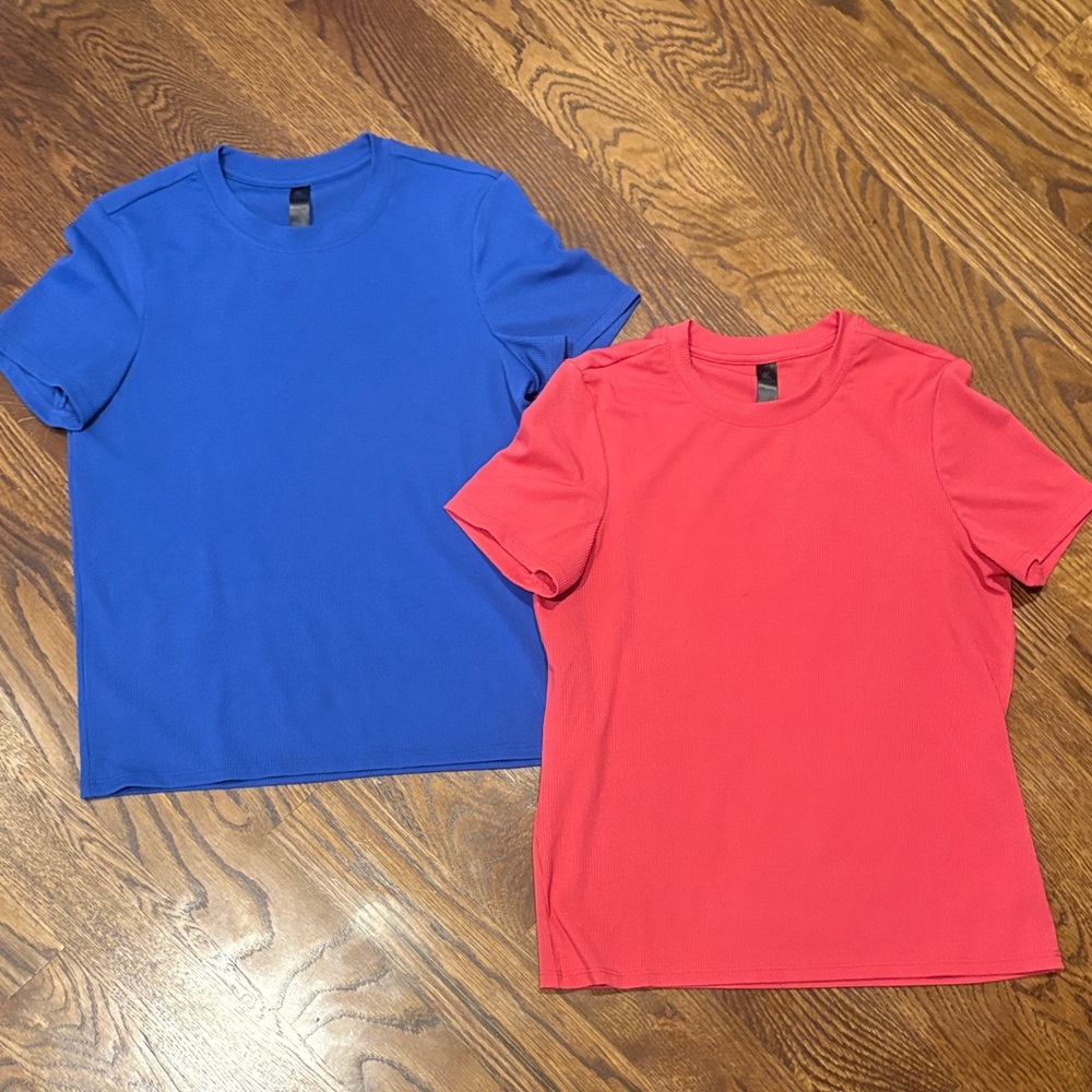 Kyodan Active Short Sleeve Crewneck Shirt - Blue & Pink XS